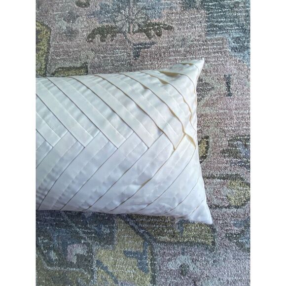 Threshold Basket Weave Design Lumbar Pillow - Picture 4 of 6